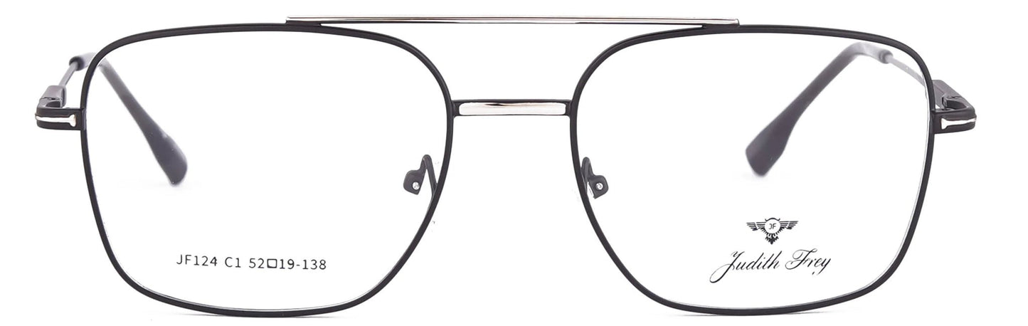 JF124 - C1 - Metal Alloy - Midnight Black - glassesbyahana.com