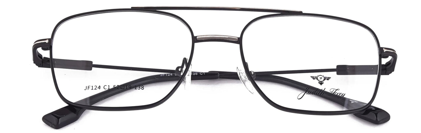 JF124 - C1 - Metal Alloy - Midnight Black - glassesbyahana.com
