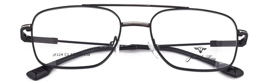 JF124 - C1 - Metal Alloy - Midnight Black - glassesbyahana.com