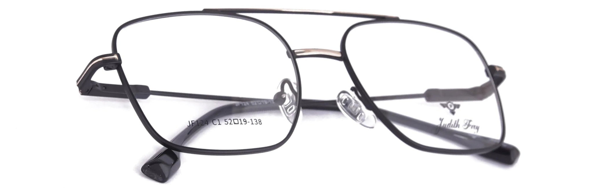 JF124 - C1 - Metal Alloy - Midnight Black - glassesbyahana.com