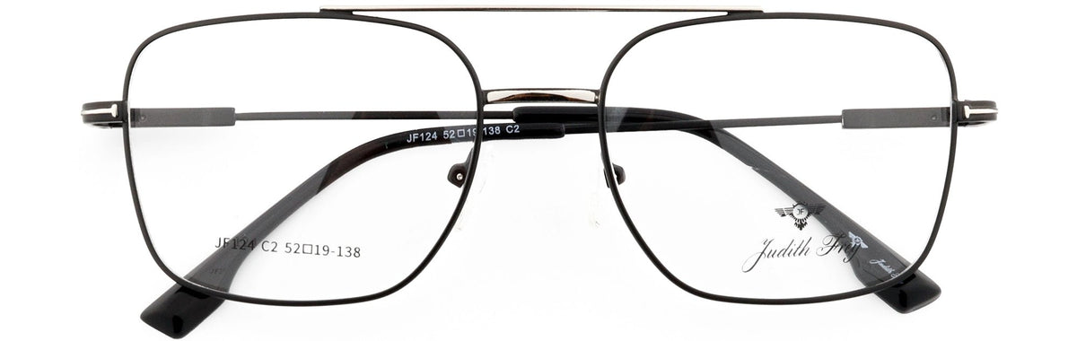 JF124-C2-Metal Alloy-Midnight Black - glassesbyahana.com