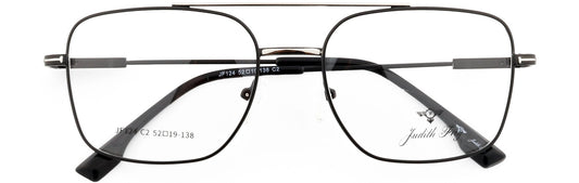 JF124-C2-Metal Alloy-Midnight Black - glassesbyahana.com