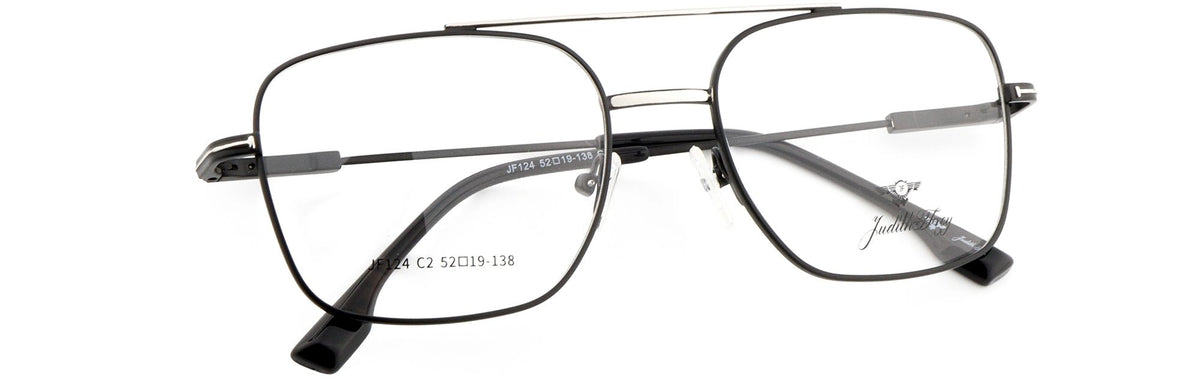 JF124-C2-Metal Alloy-Midnight Black - glassesbyahana.com