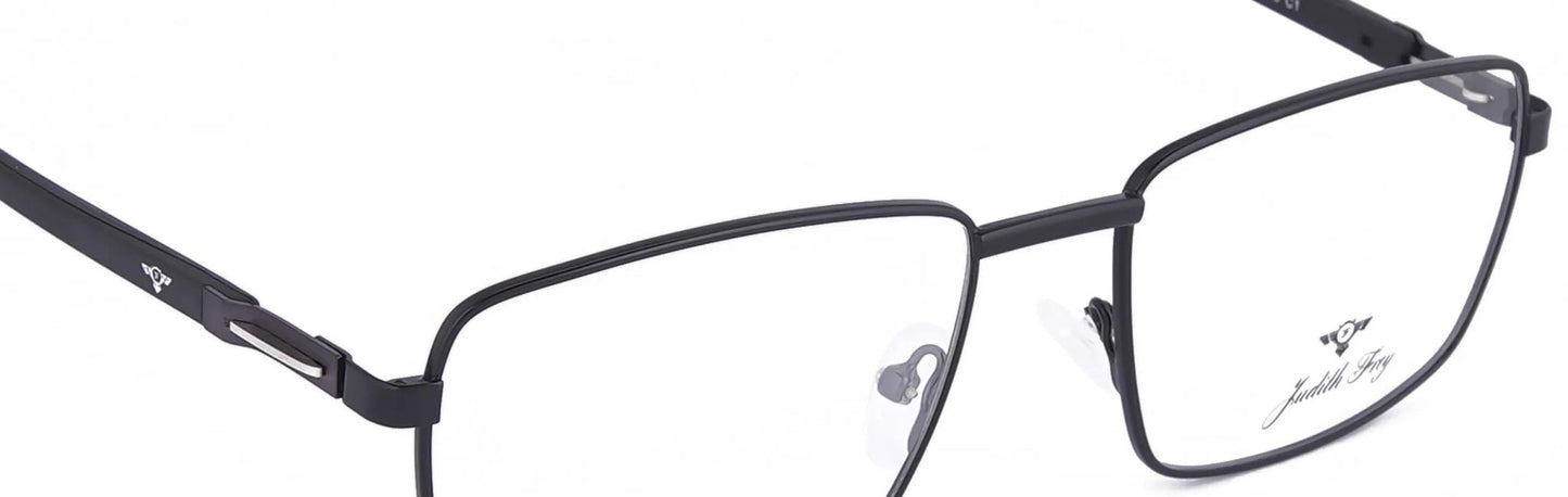 JF127 - C1 - Metal Alloy - Midnight Black - glassesbyahana.com