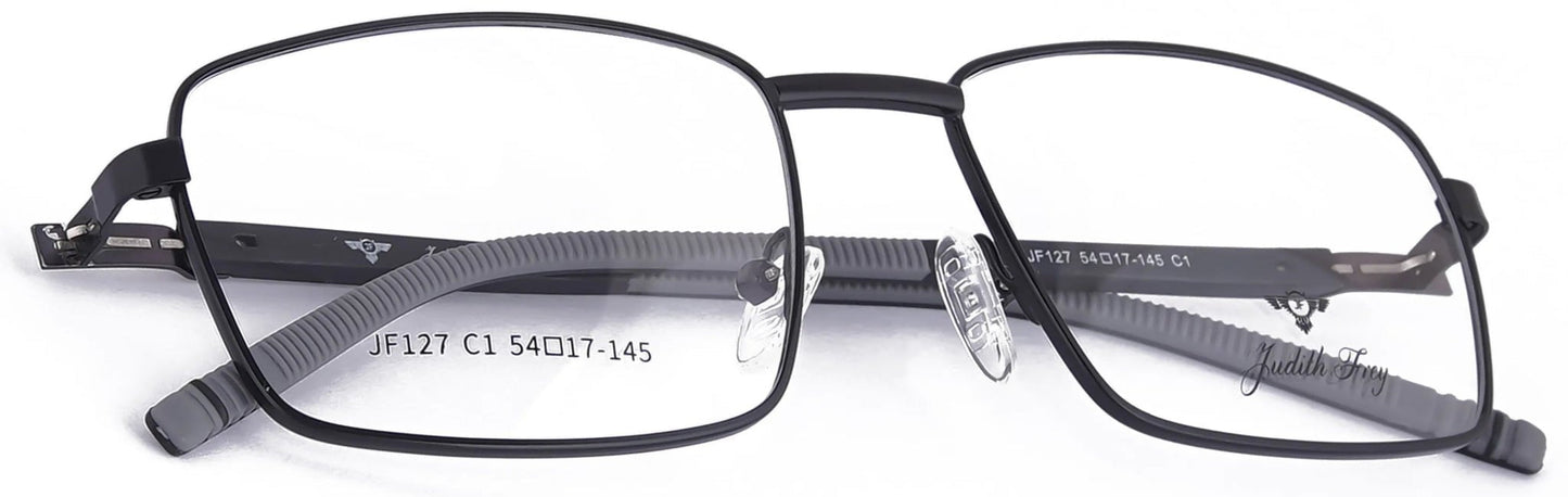JF127 - C1 - Metal Alloy - Midnight Black - glassesbyahana.com