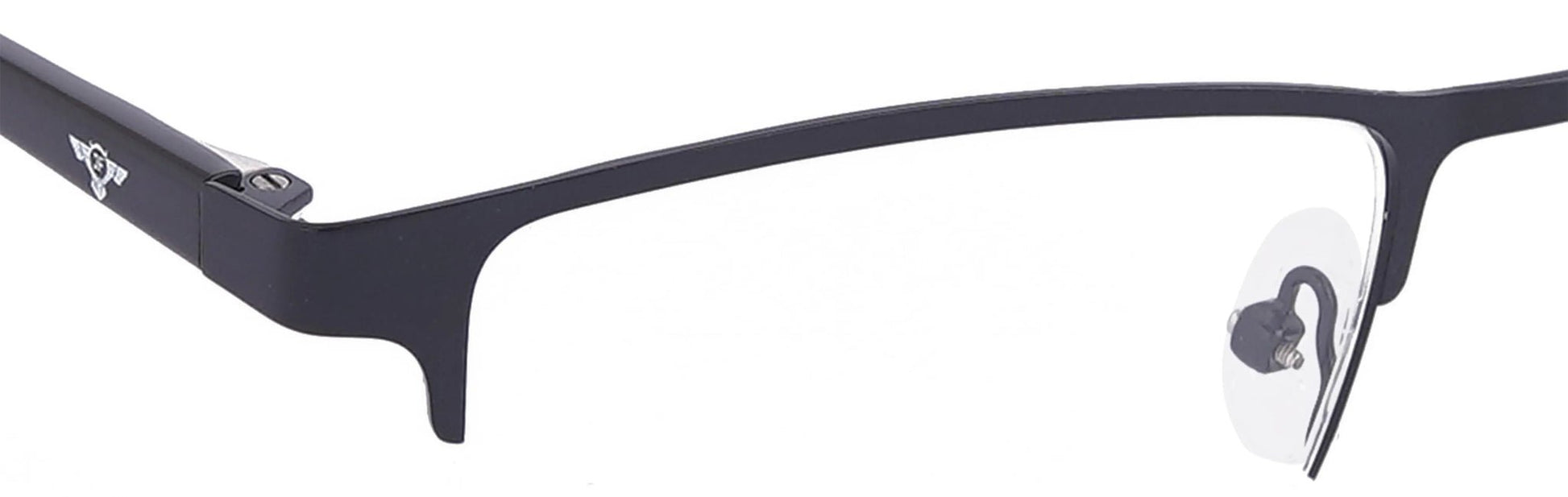 JF128 - C5 - Metal Alloy - Midnight Black - glassesbyahana.com