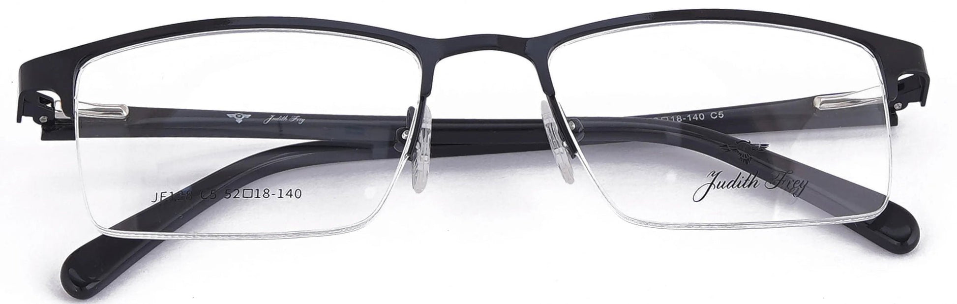 JF128 - C5 - Metal Alloy - Midnight Black - glassesbyahana.com