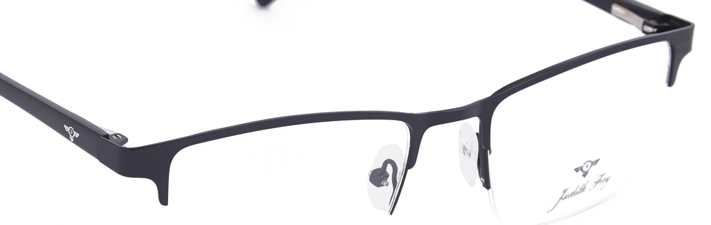 JF128 - C5 - Metal Alloy - Midnight Black - glassesbyahana.com