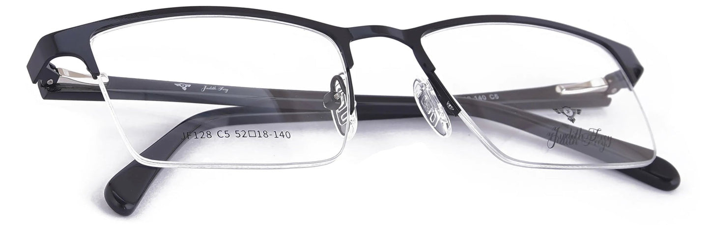 JF128 - C5 - Metal Alloy - Midnight Black - glassesbyahana.com