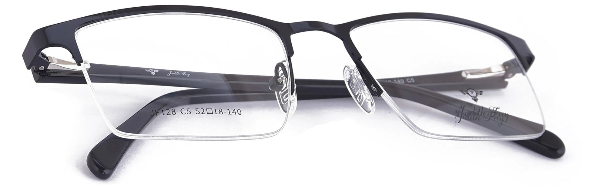 JF128 - C5 - Metal Alloy - Midnight Black - glassesbyahana.com