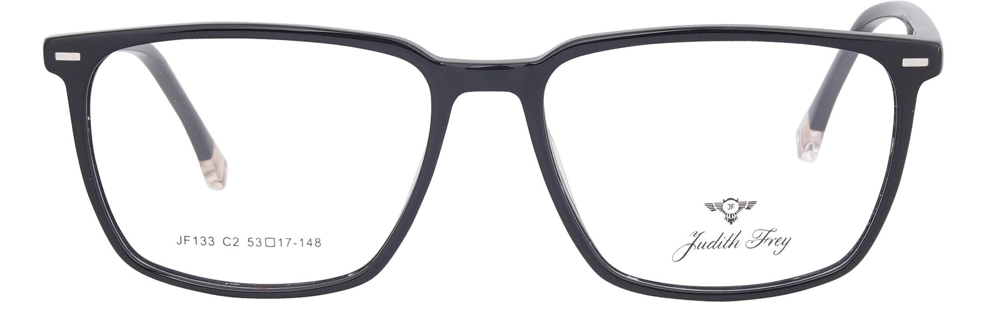 JF133 - C2 - Handmade Bio Acetate - Midnight Black - glassesbyahana.com