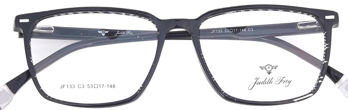 JF133 - C3 - Handmade Bio Acetate - Midnight Black - glassesbyahana.com