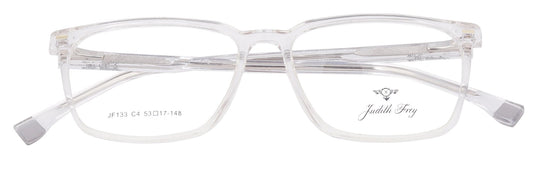 JF133 - C4 - Handmade Bio Acetate - Crystal Clear - glassesbyahana.com
