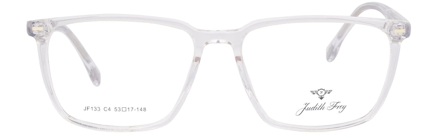 JF133 - C4 - Handmade Bio Acetate - Crystal Clear - glassesbyahana.com