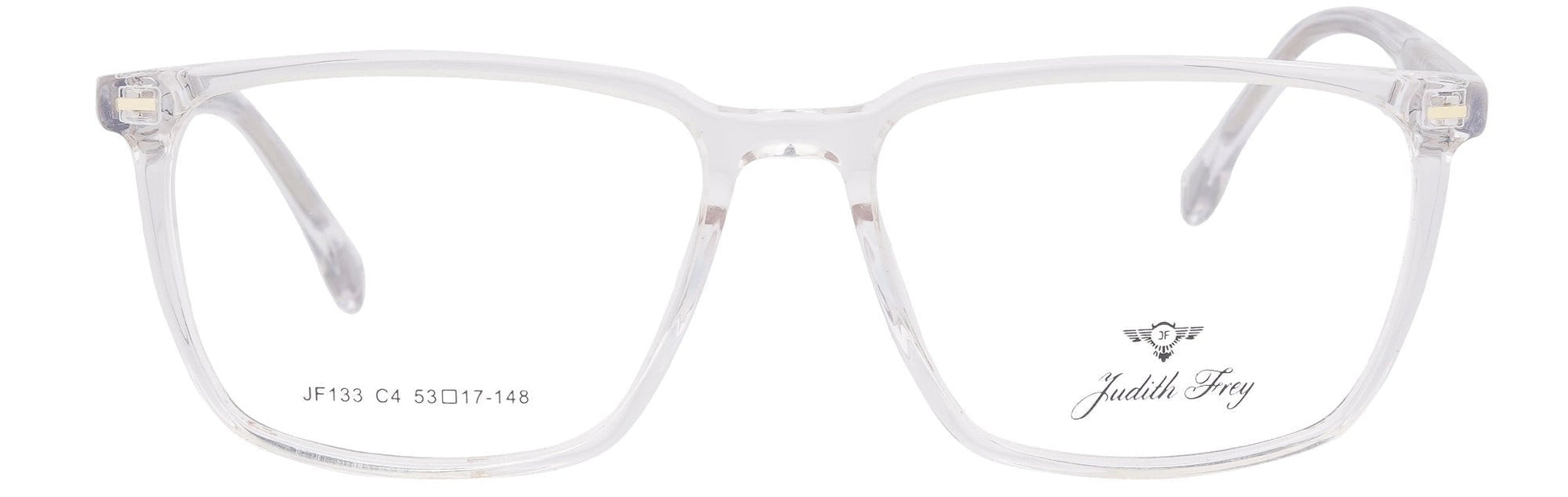 JF133 - C4 - Handmade Bio Acetate - Crystal Clear - glassesbyahana.com