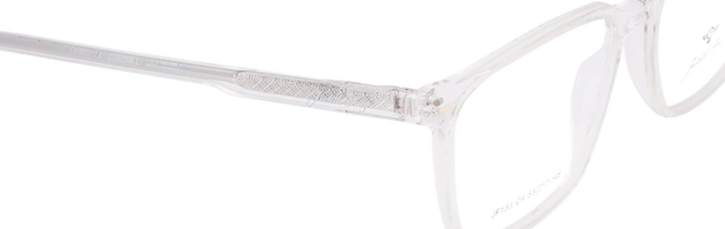 JF133 - C4 - Handmade Bio Acetate - Crystal Clear - glassesbyahana.com
