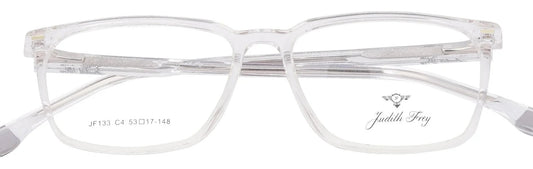 JF133-C4-Handmade Bio Acetate-Crystal Clear - glassesbyahana.com