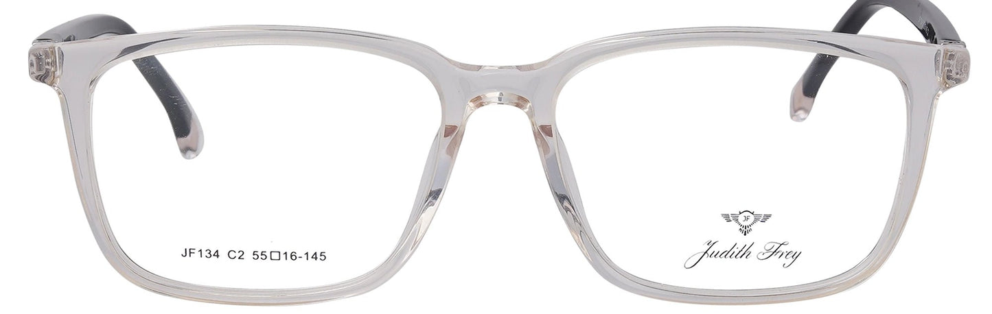 JF134 - C2 - Handmade Bio Acetate - Crystal Clear - glassesbyahana.com
