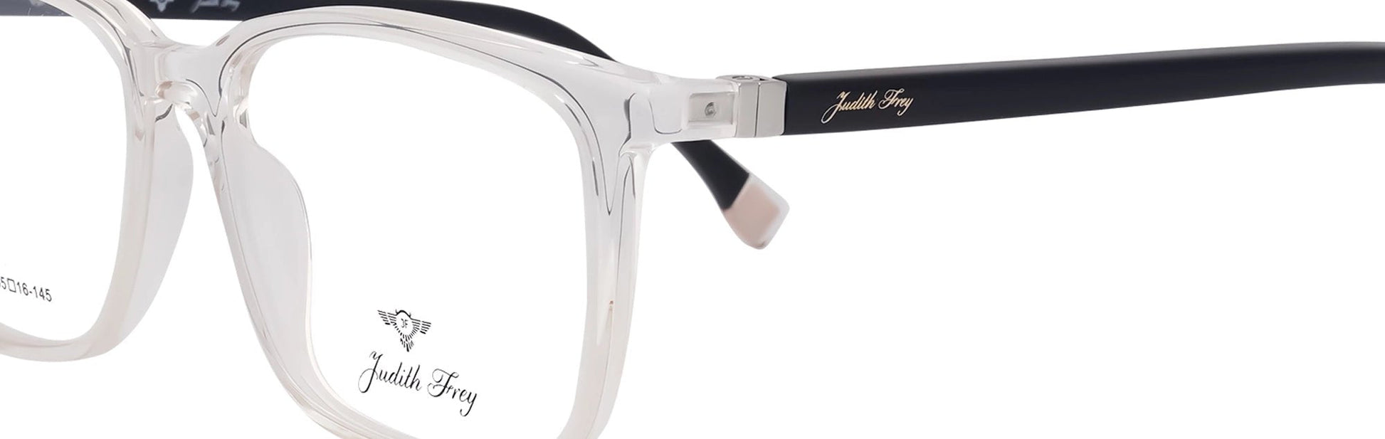 JF134 - C2 - Handmade Bio Acetate - Crystal Clear - glassesbyahana.com