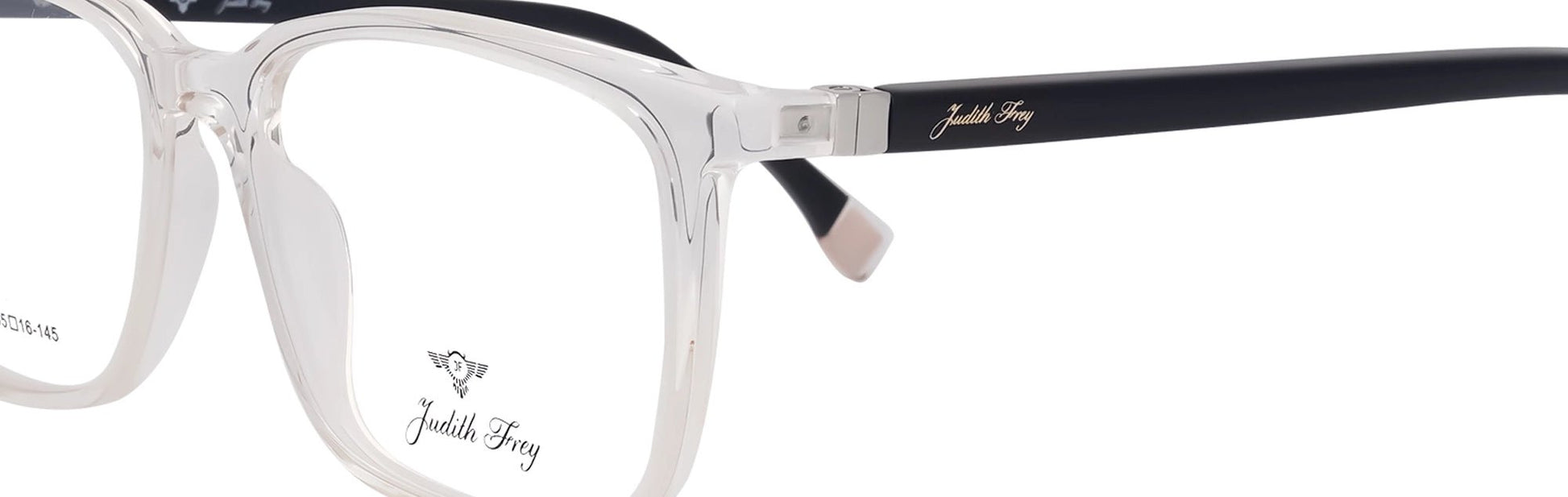 JF134 - C2 - Handmade Bio Acetate - Crystal Clear - glassesbyahana.com