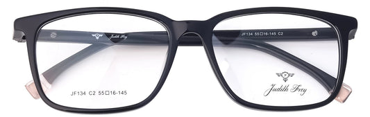 JF134 - C2 - Handmade Bio Acetate - Midnight Black - glassesbyahana.com