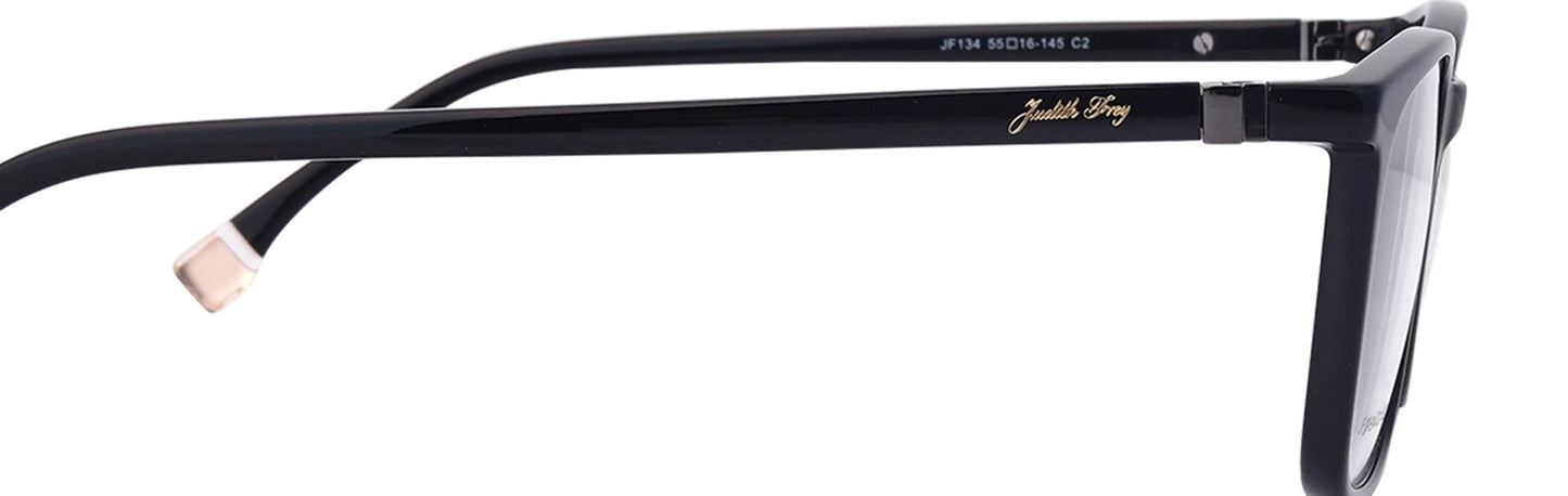 JF134 - C2 - Handmade Bio Acetate - Midnight Black - glassesbyahana.com