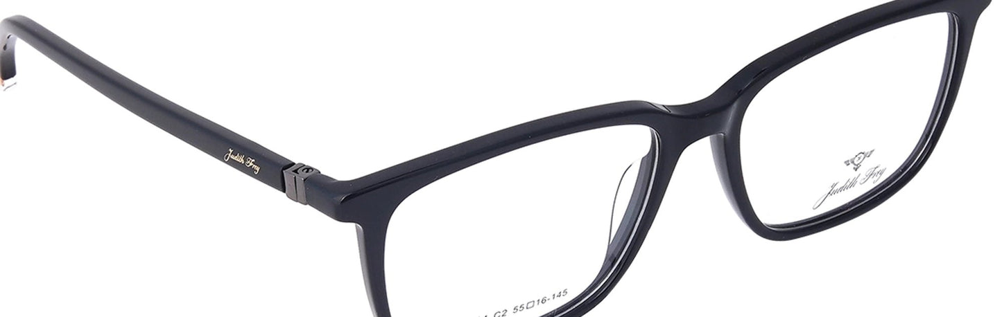JF134 - C2 - Handmade Bio Acetate - Midnight Black - glassesbyahana.com