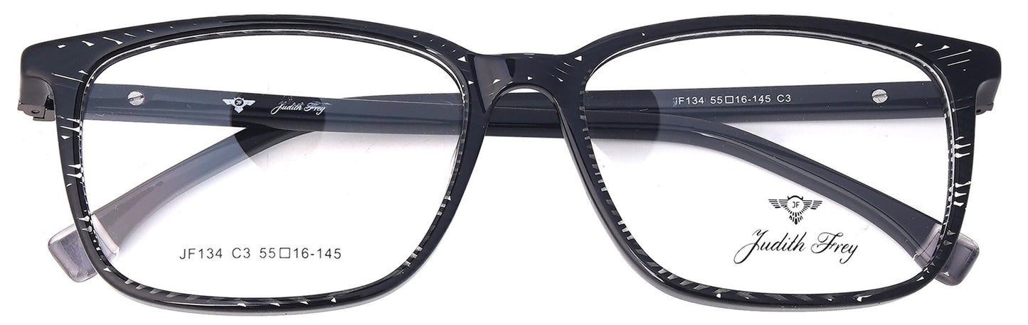 JF134 - C3 - Handmade Bio Acetate - Midnight Black - glassesbyahana.com
