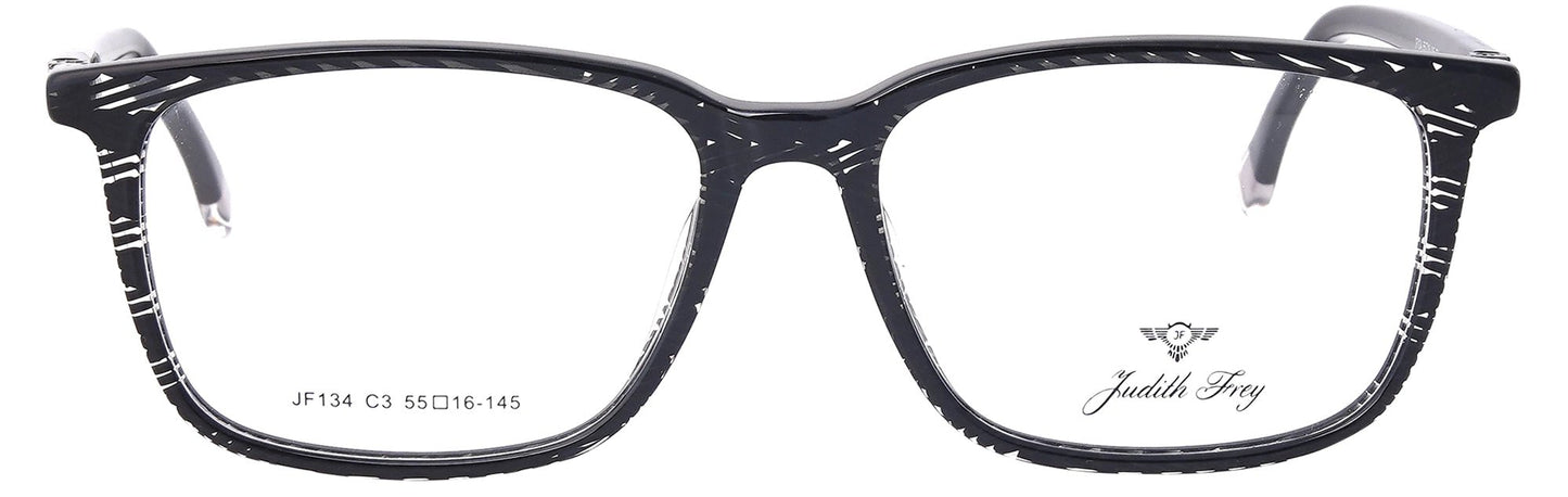 JF134 - C3 - Handmade Bio Acetate - Midnight Black - glassesbyahana.com