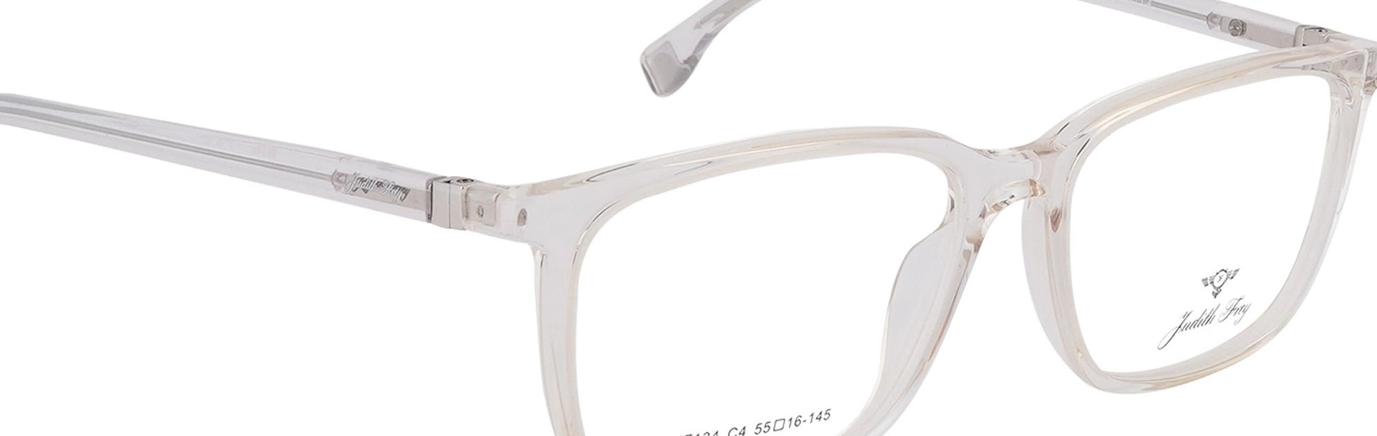 JF134 - C4 - Handmade Bio Acetate - Crystal Clear - glassesbyahana.com
