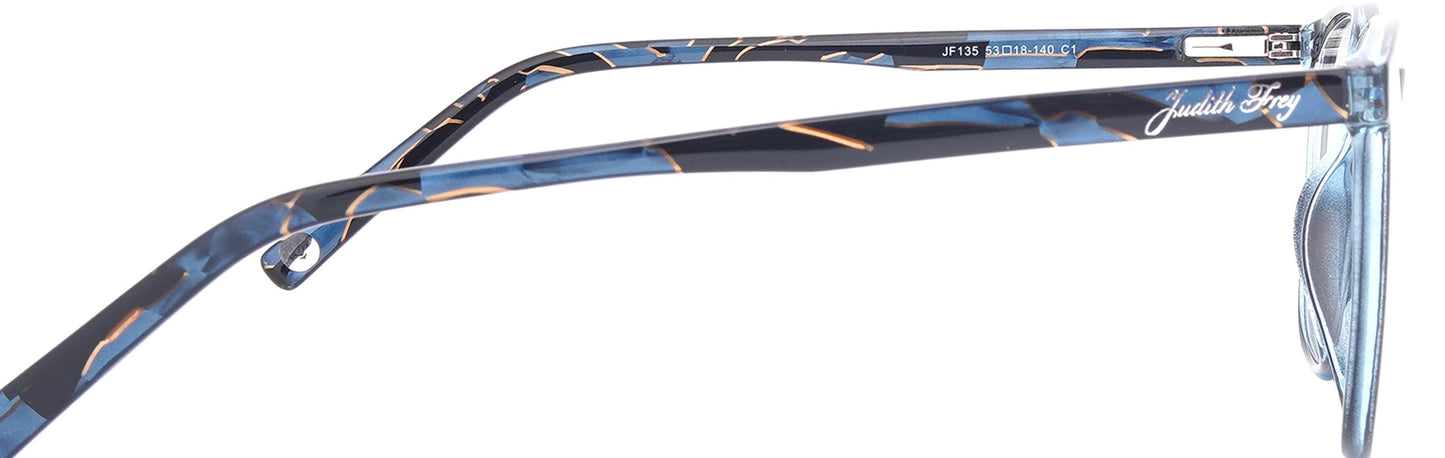 JF135 - C1 - Handmade Bio Acetate - Midnight Black - glassesbyahana.com