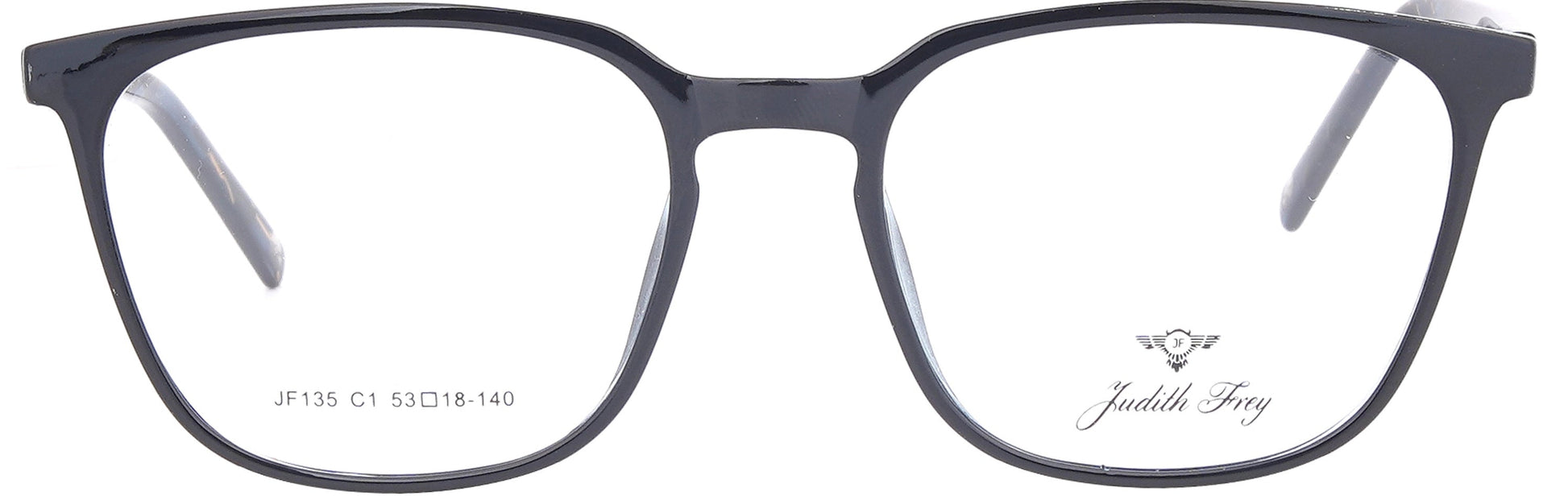 JF135 - C1 - Handmade Bio Acetate - Midnight Black - glassesbyahana.com