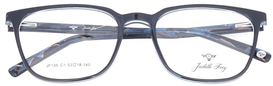 JF135 - C1 - Handmade Bio Acetate - Midnight Black - glassesbyahana.com