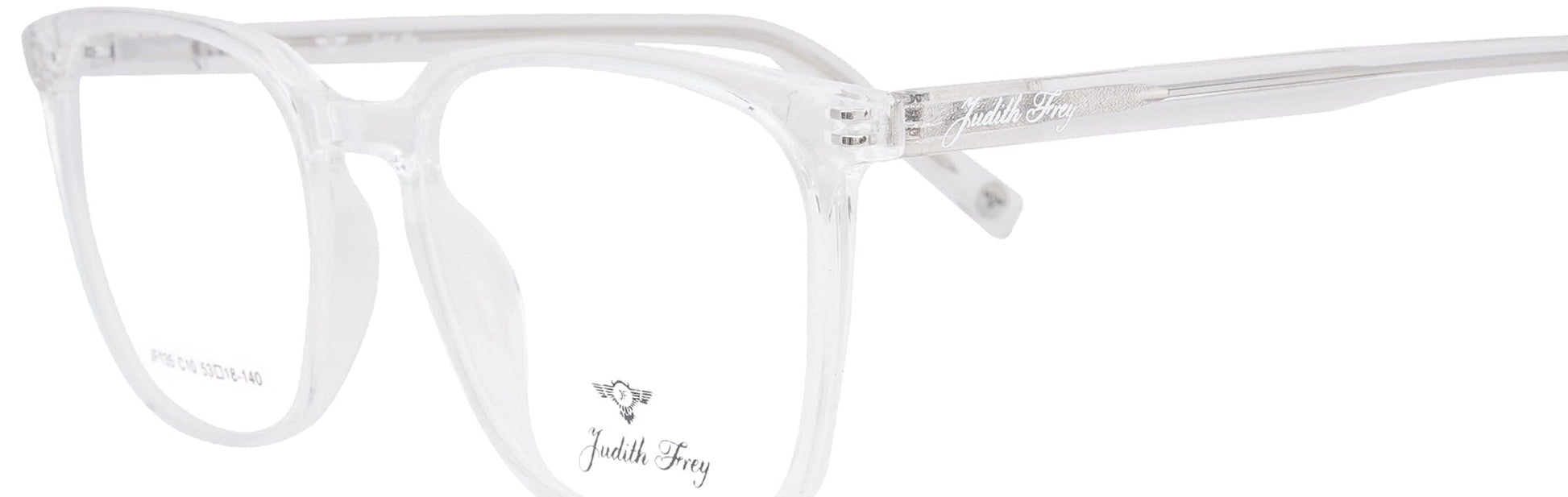 JF135 - C10 - Handmade Bio Acetate - Crystal Clear - glassesbyahana.com