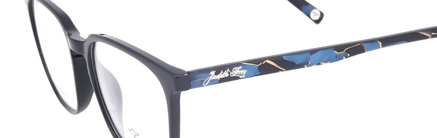 JF135 - C2 - Handmade Bio Acetate - Midnight Black - glassesbyahana.com