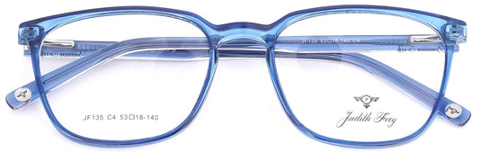 JF135 - C4 - Handmade Bio Acetate - Glacier Blue - glassesbyahana.com