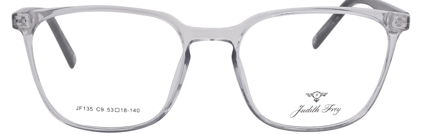 JF135 - C9 - Handmade Bio Acetate - Crystal Clear - glassesbyahana.com