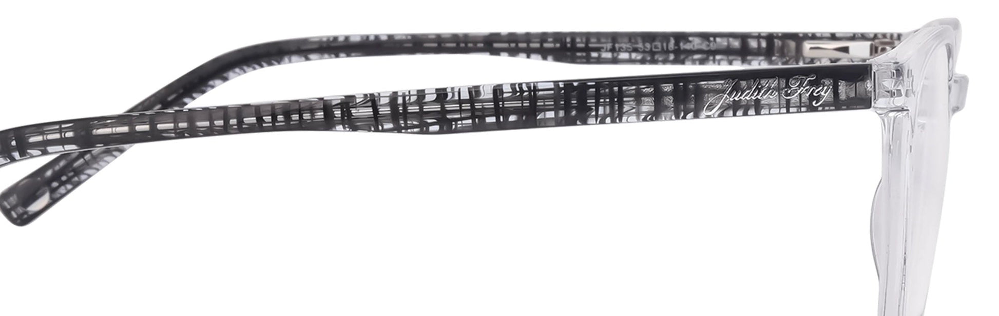 JF135 - C9 - Handmade Bio Acetate - Crystal Clear - glassesbyahana.com