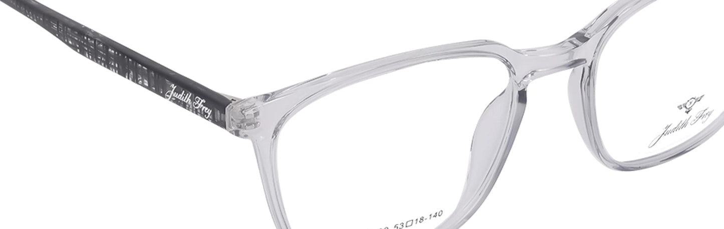 JF135 - C9 - Handmade Bio Acetate - Crystal Clear - glassesbyahana.com