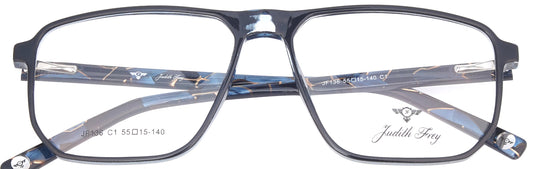 JF136 - C1 - Handmade Bio Acetate - Midnight Black - glassesbyahana.com