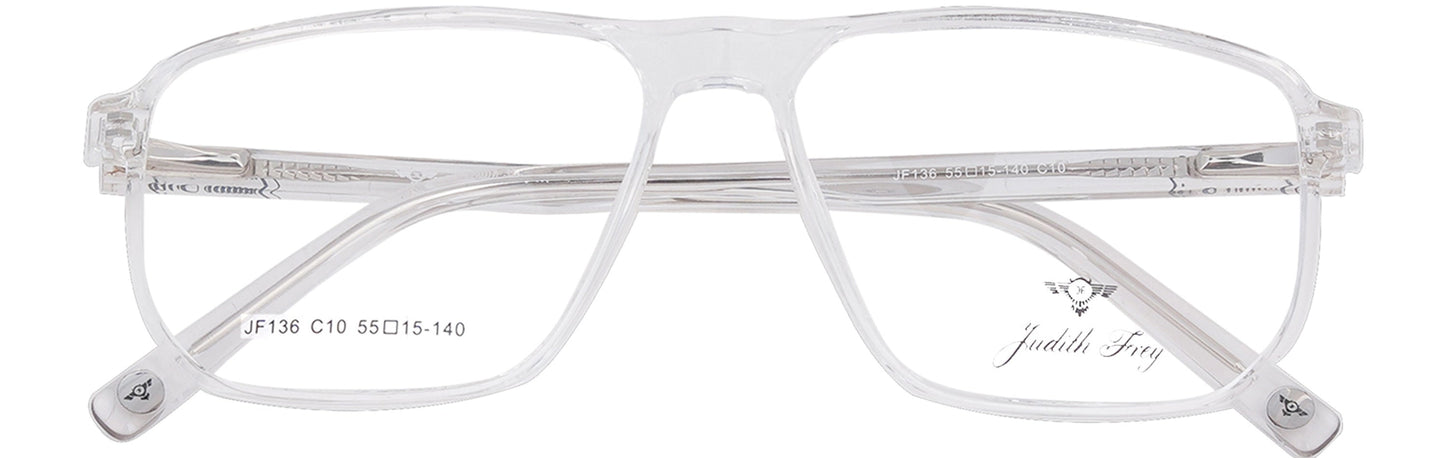 JF136 - C10 - Crystal Clear - glassesbyahana.com