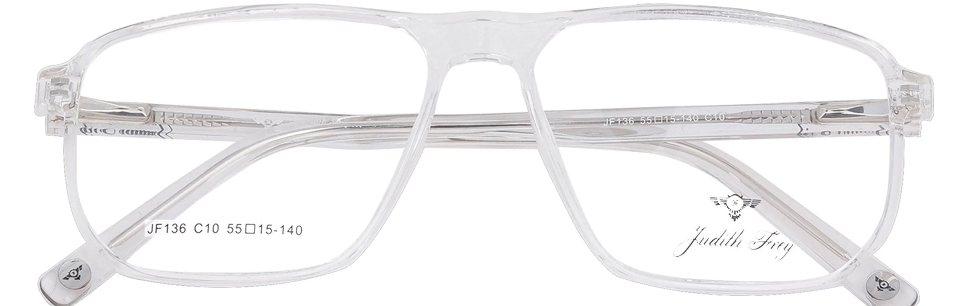 JF136-C10-Handmade Bio Acetate-Crystal Clear - glassesbyahana.com