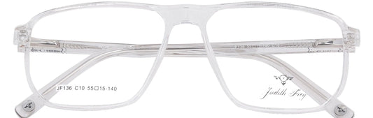 JF136-C10-Handmade Bio Acetate-Crystal Clear - glassesbyahana.com