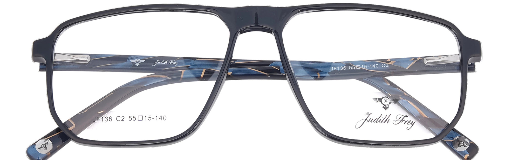 JF136 - C2 - Handmade Bio Acetate - Midnight Black - glassesbyahana.com