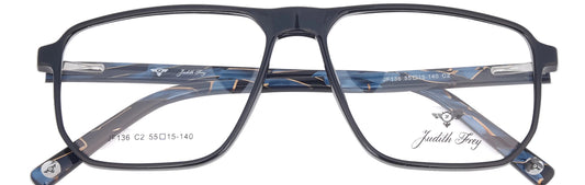 JF136 - C2 - Handmade Bio Acetate - Midnight Black - glassesbyahana.com