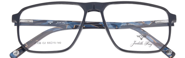 JF136 - C2 - Handmade Bio Acetate - Midnight Black - glassesbyahana.com