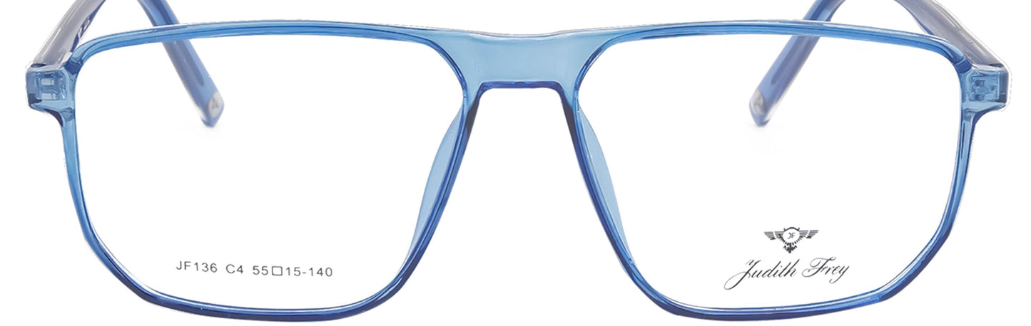 JF136 - C4 - Handmade Bio Acetate - Glacier Blue - glassesbyahana.com