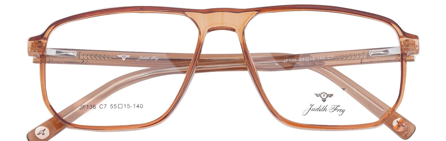 JF136 - C7 - Handmade Bio Acetate - Havana Brown - glassesbyahana.com