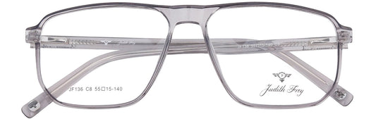 JF136 - C8 - Handmade Bio Acetate - Slate Grey - glassesbyahana.com