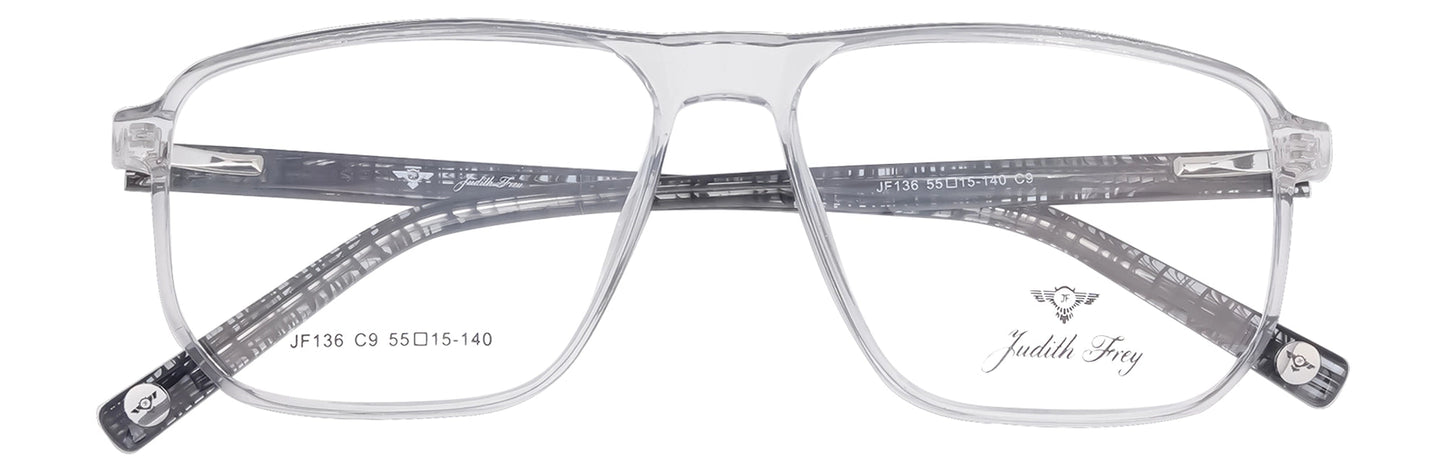 JF136 - C9 - Handmade Bio Acetate - Slate Grey - glassesbyahana.com